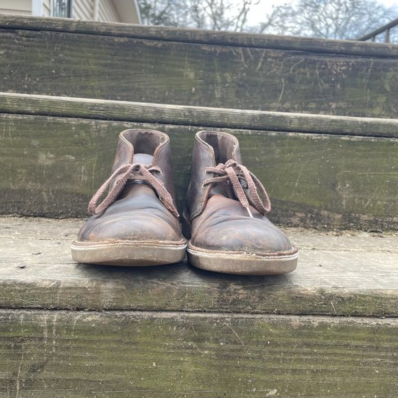 Clarks Bushacre 2 Chukka Boots Beeswax - Picture 3 of 6